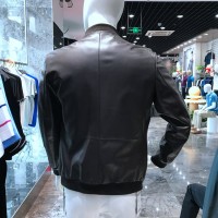 Men's Fashion genuine leather lambskin jacket for winter