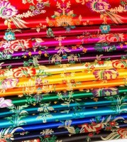 Chinese satin, silk satin, brocade satin fabric