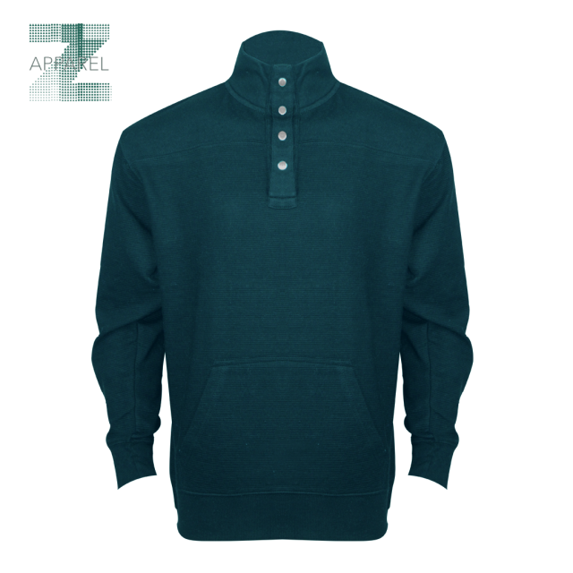 Retro Ottoman Fleece Men's Hoodie - High-Quality 280gsm Cotton-Polyester Blend