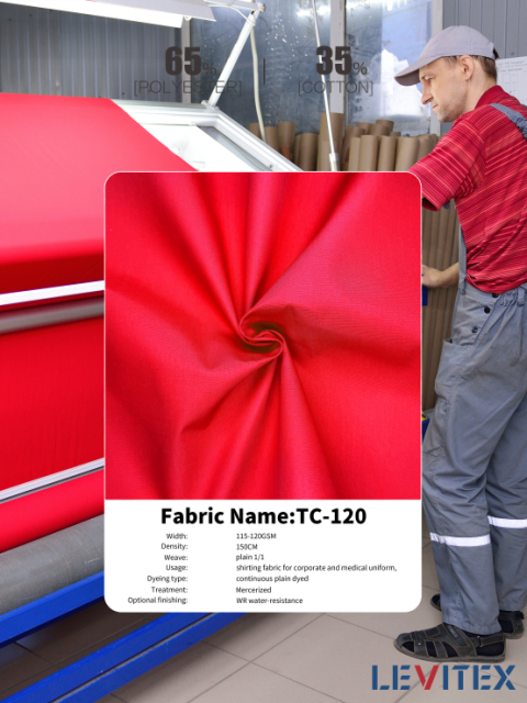 High Quality TC Shirt Fabric for Professional Uniforms