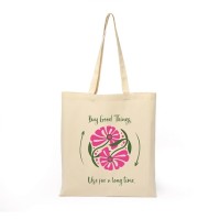 Organic Cotton Tote Bag Shopping Handbag