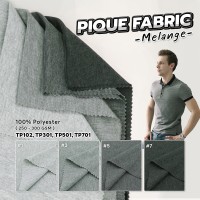 Pique Melange Knitted Fabric for Polo Shirts and Uniforms