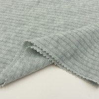 Rib Melange Knitted Fabric for Durable and Elastic Fashion Wear
