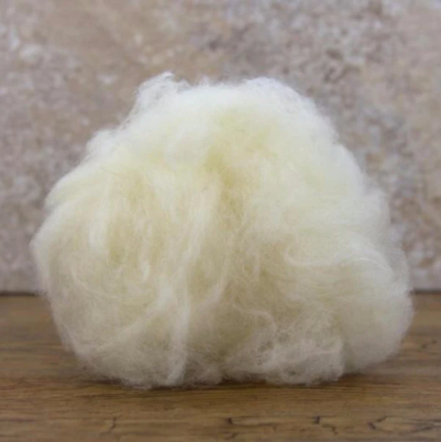 Premium Chinese Carded Sheep Wool Baby Wool 16.5mic