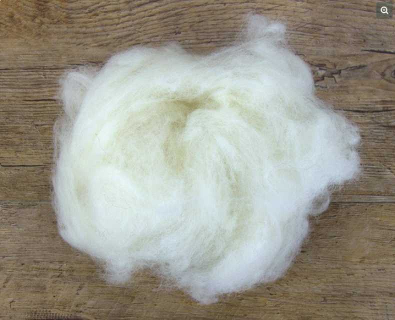 Premium Chinese Carded Sheep Wool Baby Wool 16.5mic