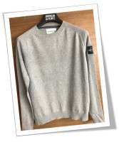 Men's Crew Neck Pullover with Honey Bee Stitch, 100% Acrylic