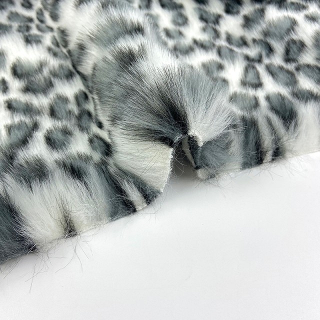 Jacquard Faux Fur Fabrics Long Pile for Home Textiles