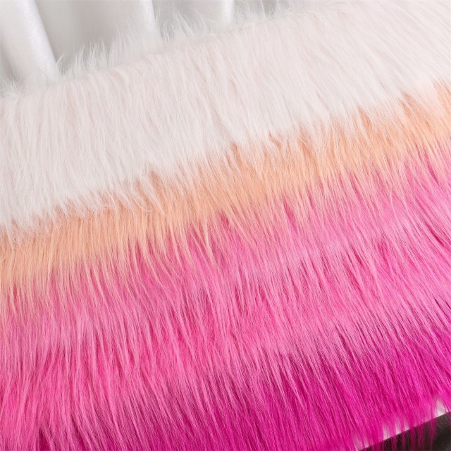 Long Pile Faux Fur Fabric for Garments and Home Textiles