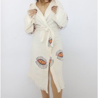 Eco Friendly Muslin Printed Bathrobe for B2B Wholesale