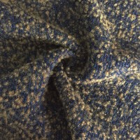 Wool Cotton Boucle Fabric for Stylish Coats and Apparel