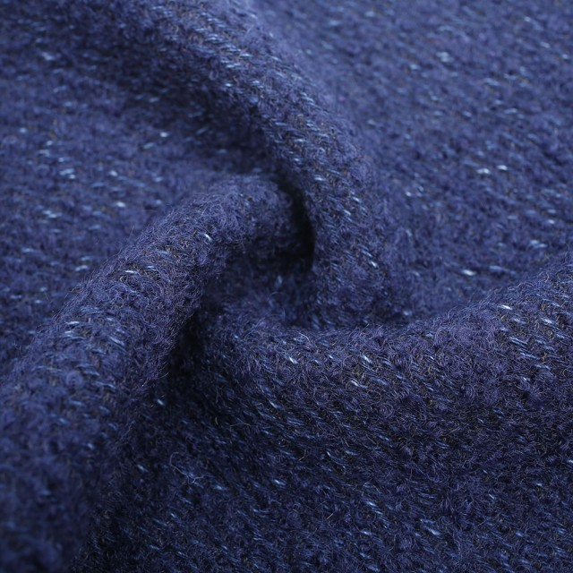 Wool Cotton Boucle Fabric for Stylish Coats and Apparel