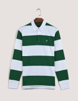 Yarn Dyed Rugby Polo Shirt for Men - Comfortable, Durable & Stylish