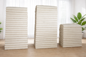 FineLine 66x54=39" 100 GSM Grey Cotton Poplin 30s 34s Drop Pin Weave 39 Inch Width