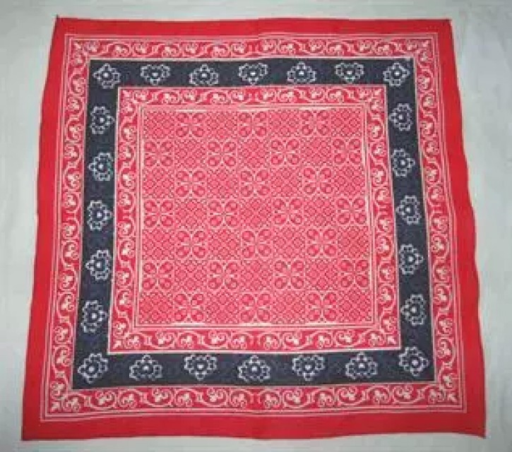 Handkerchief : 100% Cotton, Red